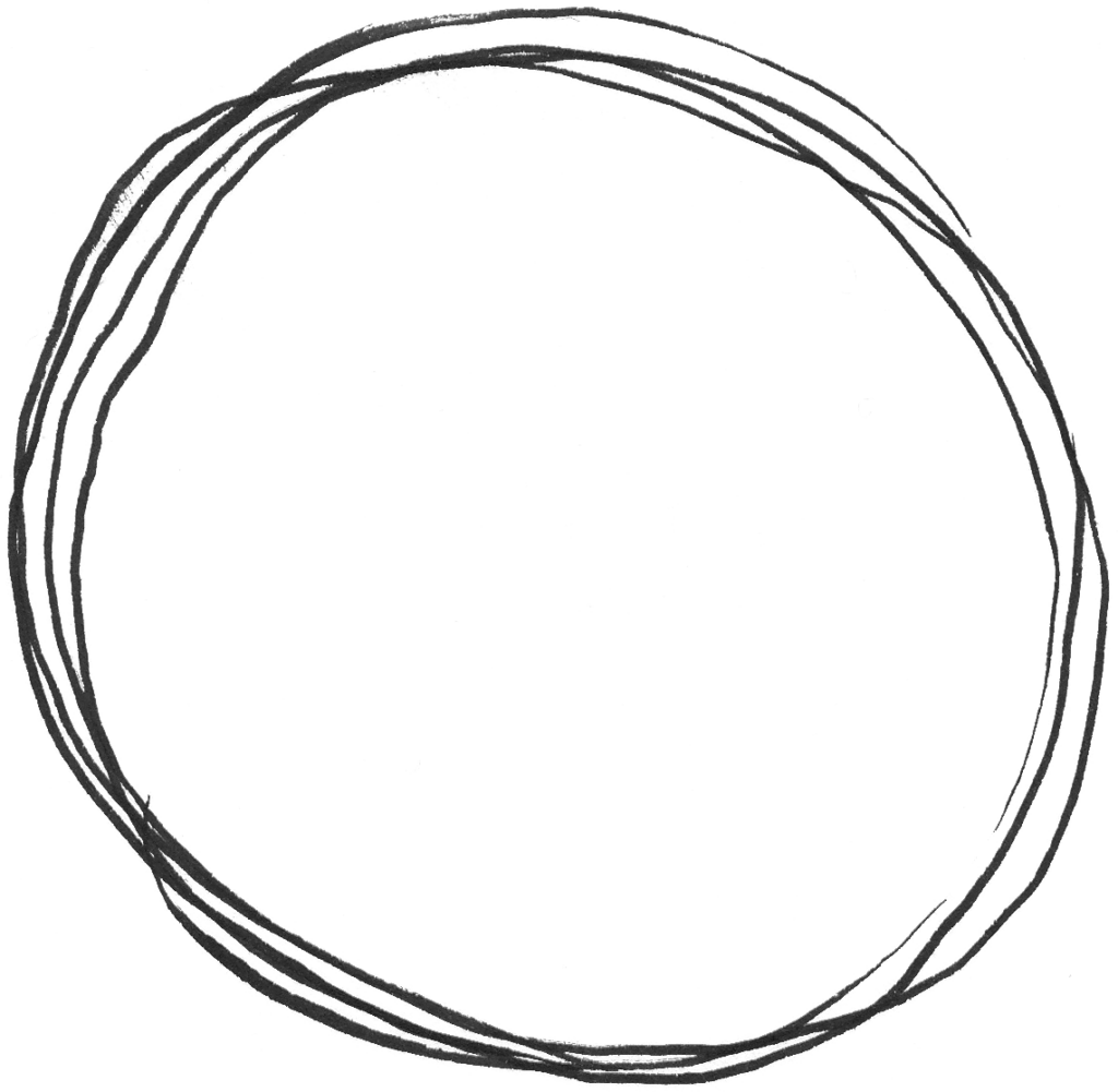 circles drawn with pen